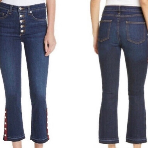 Veronica Beard 10” Carolyn Baby Boot Jean Sz 24 - Picture 1 of 7